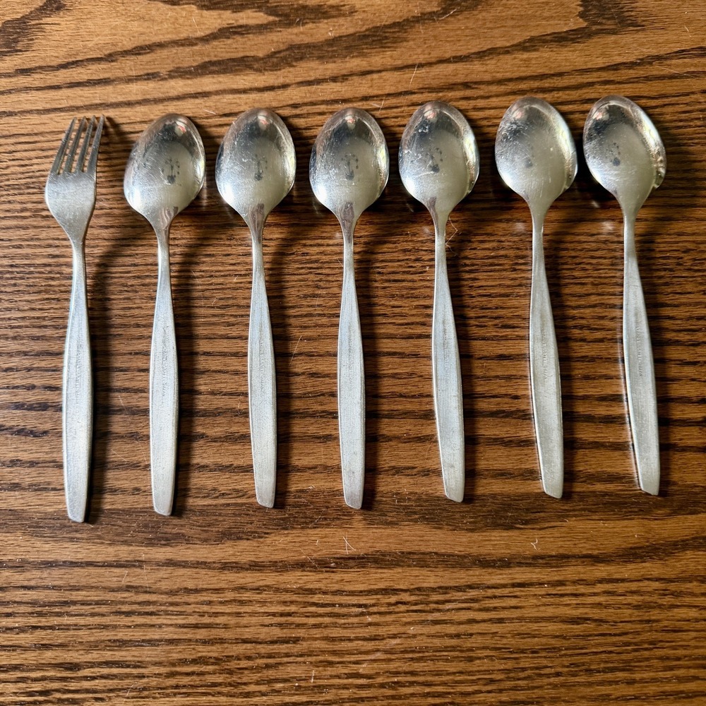 Vintage 11-Piece Stainless Steel Japan Rose Floral Flatware Lot - Picture 3 of 7